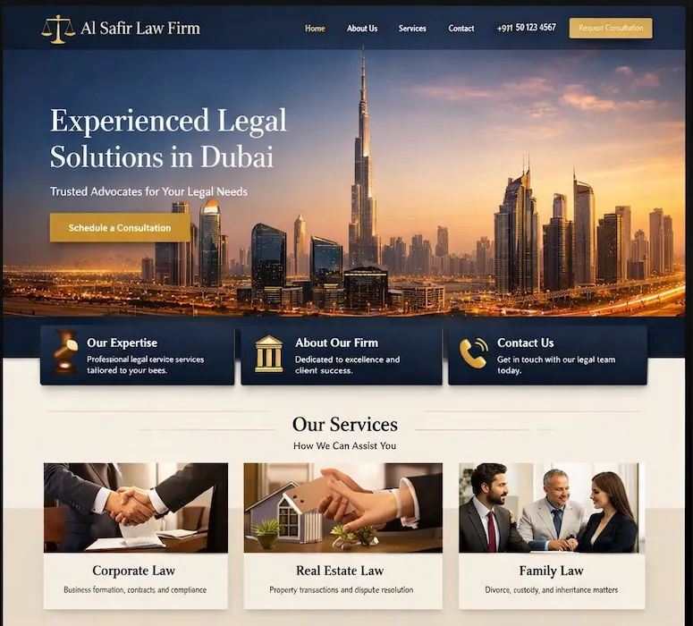Basic Brochure Website in Dubai