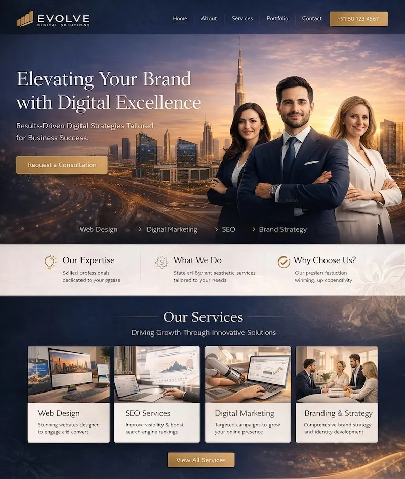 Corporate Website design in dubai