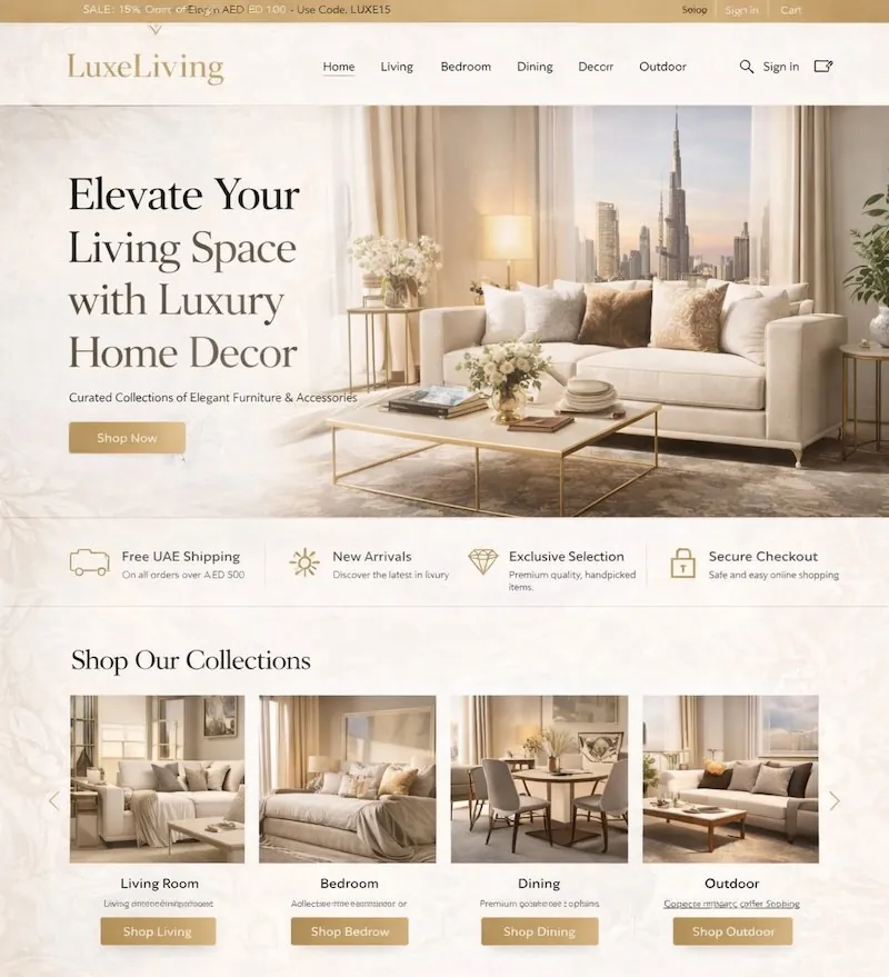 E-commerce Website design and development in Dubai