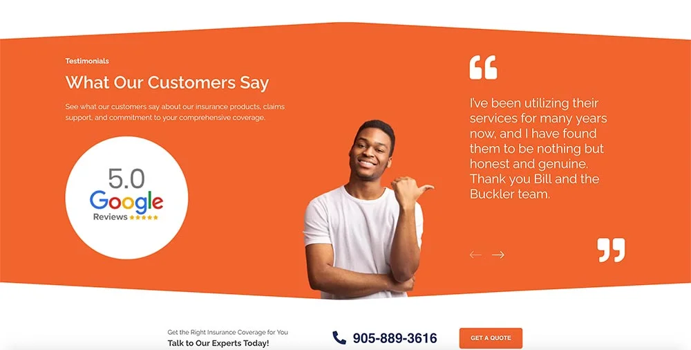 Buckler Insurance Web Design – Insurance Company Website Design website design by 2Marketing