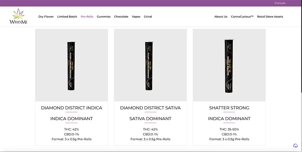 WeedMe Web Design – Cannabis Company Website Design website design by 2Marketing
